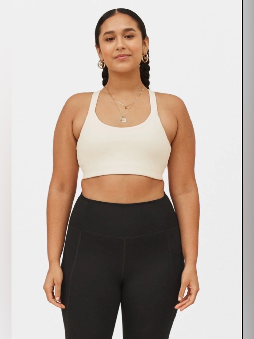 Ivory Lou V-Back Bra Girlfriend Collective